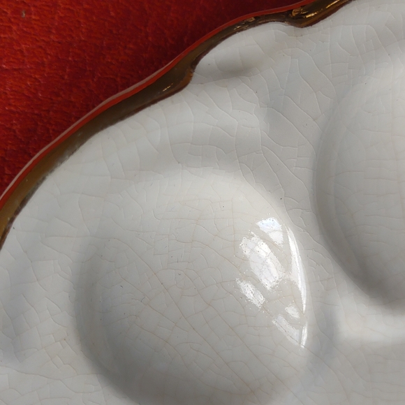 Vintage Egg Plate - Warranted 22k - Picture 5 of 5